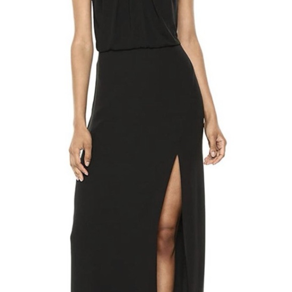 Halston Heritage Black Strapless Gown - Picture 2 of 12